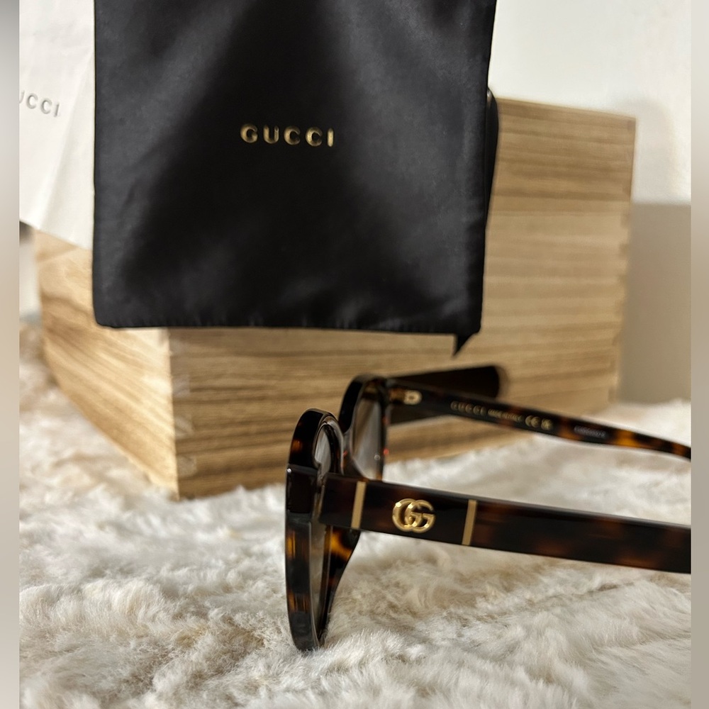 Gucci Women's Tortoiseshell Sunglasses - Picture 3 of 8